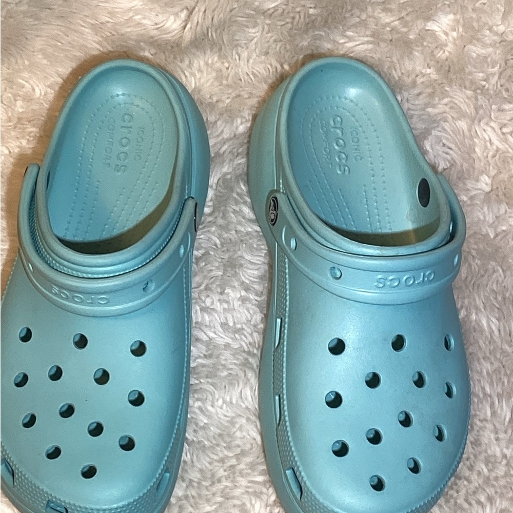 Crocs platform clogs size 10